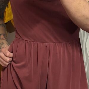 American Eagle Outfitters Sleeveless Midi Dress in Dusty Rose